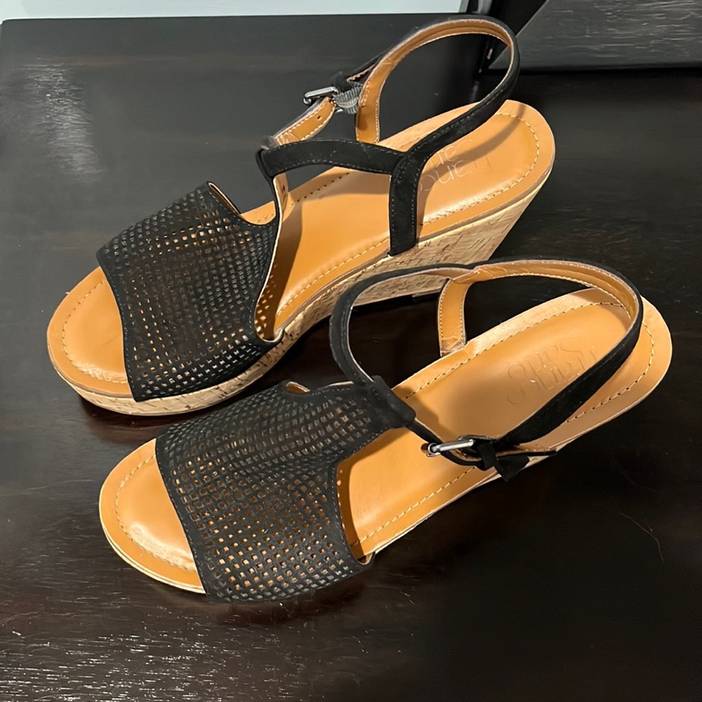 Franco Sarto wedge heels.